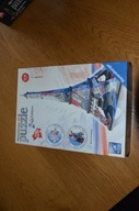 Puzzle 3D 216 elementów Wieża Eiffla Edycja flag
