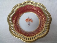 SCHUMANN ażurowa paterka miseczka r. malowana 1945