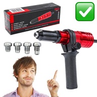 NITOWNICA DO NITÓW ZRYWALNYCH ADAPTER NA WKRĘTARKĘ 2.4mm-4.8mm RED TECHNIC