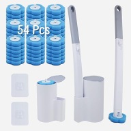 JEDNORAZOWA SZCZOTKA TOALETOWA WC TIKTOK DUŻY ZESTAW 2 SZCZOTKI 54 WKŁADY