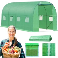 FOLIA ZAMIENNA 10M2 POSZYCIE TUNEL OGRODOWY 2,5X4M UV-4 ZIELONA FOLIAK 5KG