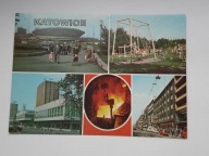 KATOWICE - Hala Spodek, ul Armii Czerwonej, ul. 3 Maja - pocztówka z 1988