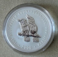 AUSTRALIA - 1 Dollar KOOKABURRA - 2006 - UNC - Srebro 0,999