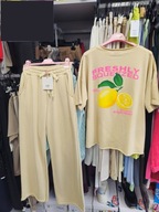 Dresy damskie beżowe, AZARA Italy r. Uni, bawełna !!!