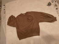 Bluzka brązowa z kwiatkiem Oh Be More r. L/40 tanio! Super okazja!