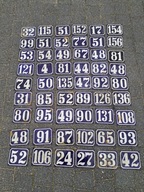 Tabliczki emaliowane nr domu z PRL-u