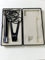 Mikrofon GRUNDIG GDM 313 vintage retro z podstawką i etui