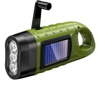 Latarka Solarna Dynamo 3LED z Korbką Awaryjna