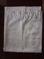 Zasłona mała na taśmie na podszewce  jak nowa