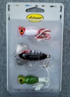 Zestaw 3x Topwater Arbogast Jitterbug & Hula Popper