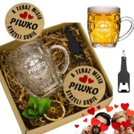 KUFEL OTWIERACZ PREZENT NA DZIEŃ KOBIET DLA CHŁOPAKA MĘŻA NIEGO -ZESTAW HIT