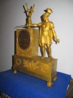 PROMOCJA-REZERWACJA--EMPIRE Zegar brąz złocony ok 1850r 40 cm