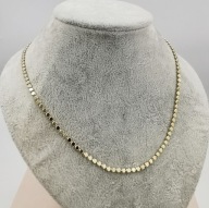 AAA Łańcuszek stal chirurgiczna 316L pozłacany 14k monetki 50 CM 3,2 MM