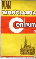 WROCŁAW - PLAN CENTRUM - MAPA Z 1977 ROKU.