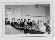 Lublin Katolicki Uniwersytet KUL ok.1950r. Studenci Ksiądz Fotografia 102E