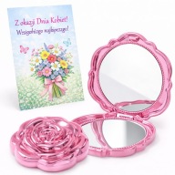 LUSTERKO NA DZIEŃ KOBIET PREZENT DLA DZIEWCZYN ZE SZKOŁY W KSZTAŁCIE RÓŻY
