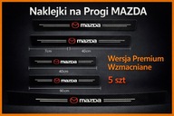 5 szt - Naklejki ochronne Folia ochronna na Progi i Bagażnik Mazda 3 CX 5 6