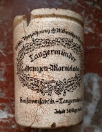 stary przedwojenny ceramiczny pojemnik na marmoladę