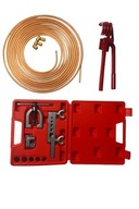 Zestaw do kielichowania i cięcia rur miedzianych + giętarka + rura