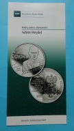 Folder 10 zł 2021 ADAM HEYDEL,stan I
