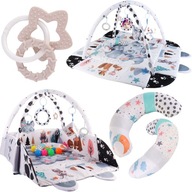 DUŻA MATA PIANKOWA DLA DZIECI EDUKACYJNA MIĘKKA 4W1 INTERAKTYWNA