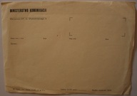 MINISTERSTWO KOMUNIKACJI - STARY CZYSTY DRUK