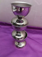 KIELISZEK NA JAJKO NA MIĘKKO PODSTAWKA POD JAJO DO JAJKA STAL INOX dom 3szt