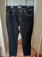 red button 46 spodnie dżins proste ze średnim stanem