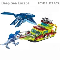 Klocki Dinozaury Świat dinozaurów Atak Mosazaura i Spinozaura