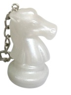 Brelok Żywica breloczek do kluczy koń szachowy szachy 2szt zestaw dla par