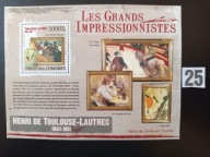 Malarstwo , impresjonizm , H. Toulouse-Lautrec , Komory MNH
