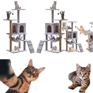 Drapak budka dla kota duży wysoki legowisko dla dużego kota drabinka słupek