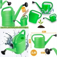 KONEWKA ZIELONA Z TWORZYWA SZTUCZNEGO 2,5L DO PODLEWANIA KWIATÓW ROŚLIN