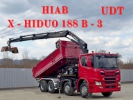 SCANIA G 450 * WYWROTKA + BORDMATIC + HIAB X - HIDUO 188 * 8x4