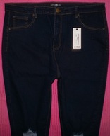 BOOHOO blue - JEANSY RURKI WYŻSZY STAN 48/50 NOWE