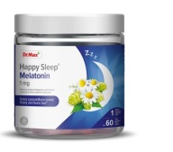Dr.Max Happy Sleep Melatonin, melatonina żelki o smaku wiśniowym 60szt