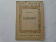 WIERSZE WYBRANE MARII KONOPNICKIEJ