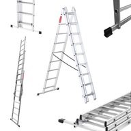 DRABINA ALUMINIOWA SKŁADANA 3X9 WIELOFUNKCYJNA BAULICH DO 150 KG HAK GRATIS