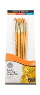 10 x DALER ROWNEY Zestaw 5 pędzli do farb akrylowych TAKLON #502