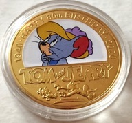 TOM I JERRY, KOT I MYSZ, BAJKI DLA DZIECI DISNEYA, 40 MM, PROOF, KOLOR !!!