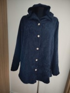 Kurtka bluza damska 3XL polarowy sztruks masywna tył dłuższy oversize