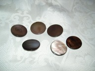 GUZIKI PERŁOWE DUŻE VINTAGE - 6 SZT.