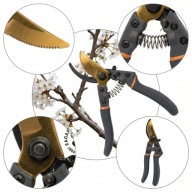 SEKATOR OGRODOWY OSTRZA MIJAJĄCE NOŻYCE DO KRZEWÓW GAŁĘZI RĘCZNE MOCNY STAL