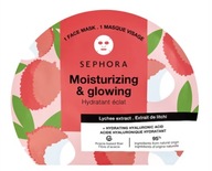 SEPHORA Maska MOISTURIZING GLOWING liczi kwas hialuronowy maska w płachcie