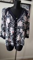 Bluzka damska 44 elegancka z klasą zgrabna taliowana uciągliwa 2XL
