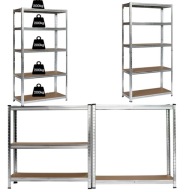 REGAŁ METALOWY MAGAZYNOWY DO GARAŻU PIWNICY 205x120x45 5 PÓŁEK 1000KG