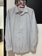 U Koszula Jasper Conran artystyczne niebieskie fale 100% bawełna rozmiar L