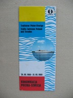 KOMUNIKACJA POLSKA-SZWECJA FOLDER-INFORMATOR PROM PLL LOT 1969