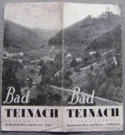 NIEMCY -BAD TEINACH SCHWARZWALD -FOLDER -1937 rok