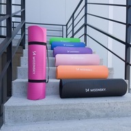 Różowa Mata Fitness 181×63×1 cm, Antypoślizgowa do Jogi, Pilates, Treningu